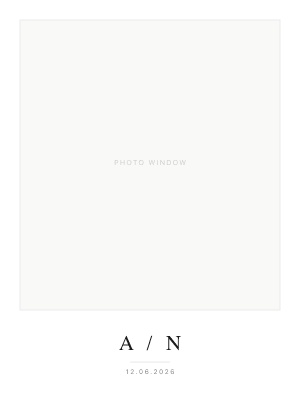 Minimal typography frame