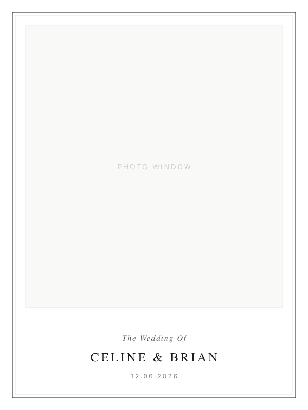 Celine and Brian wedding frame